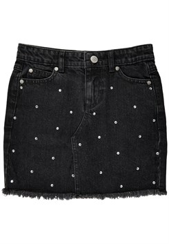 The New Isia denim skirt - Black denim